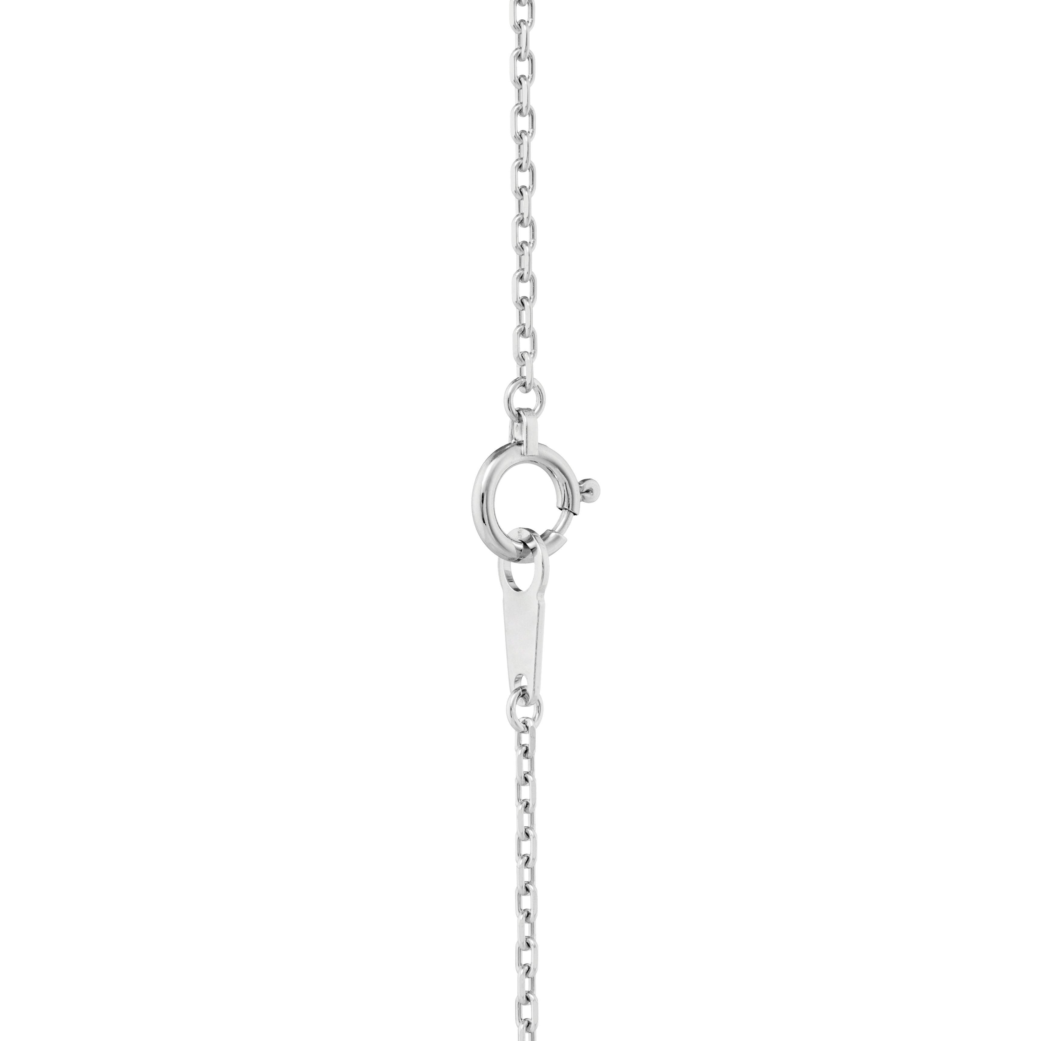 Shop Platinum Necklace Chains Diamond Cut Cable Chain Necklace
