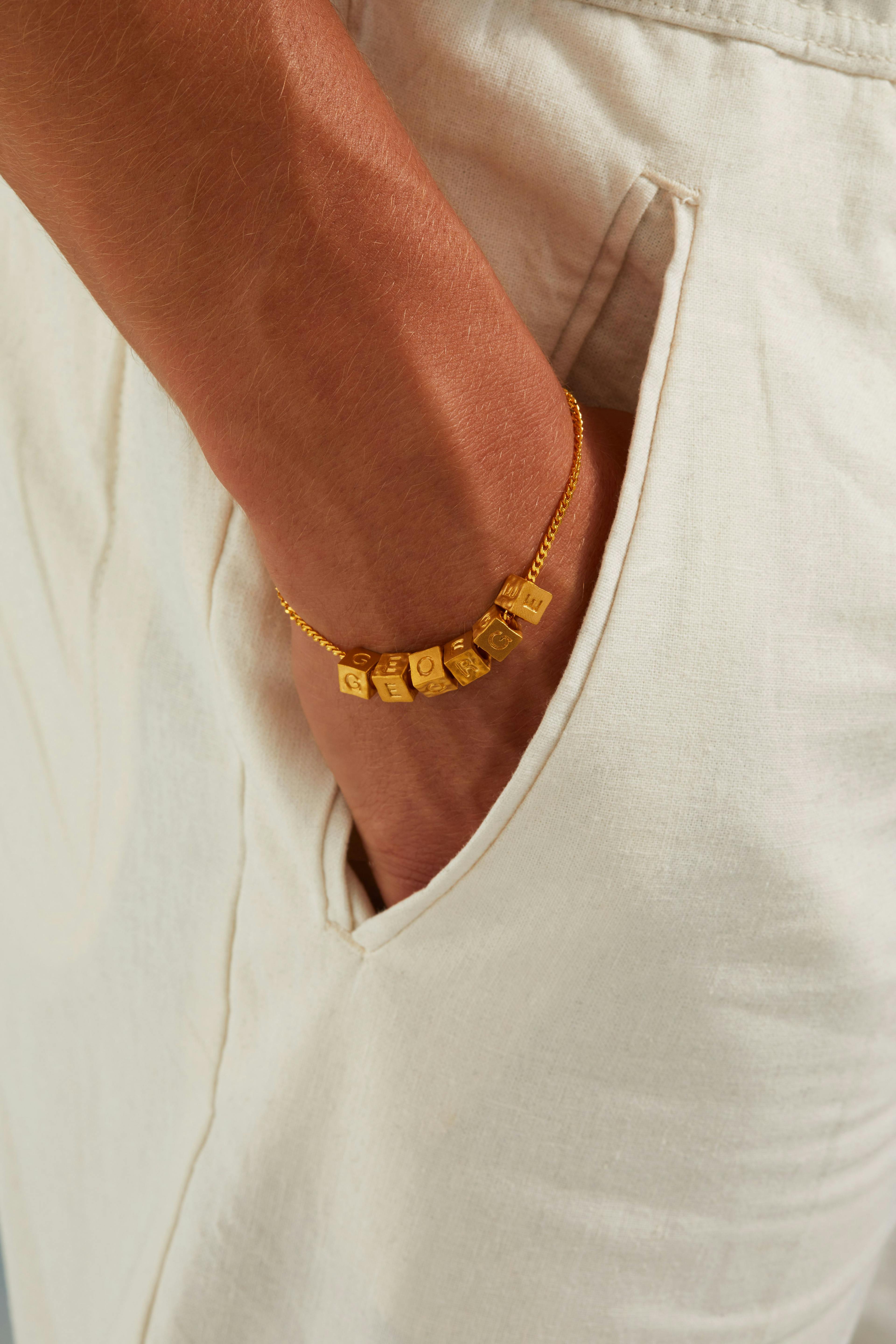 Shop Gold Bracelet Chains Diamond Cut Curb Chain Bracelet