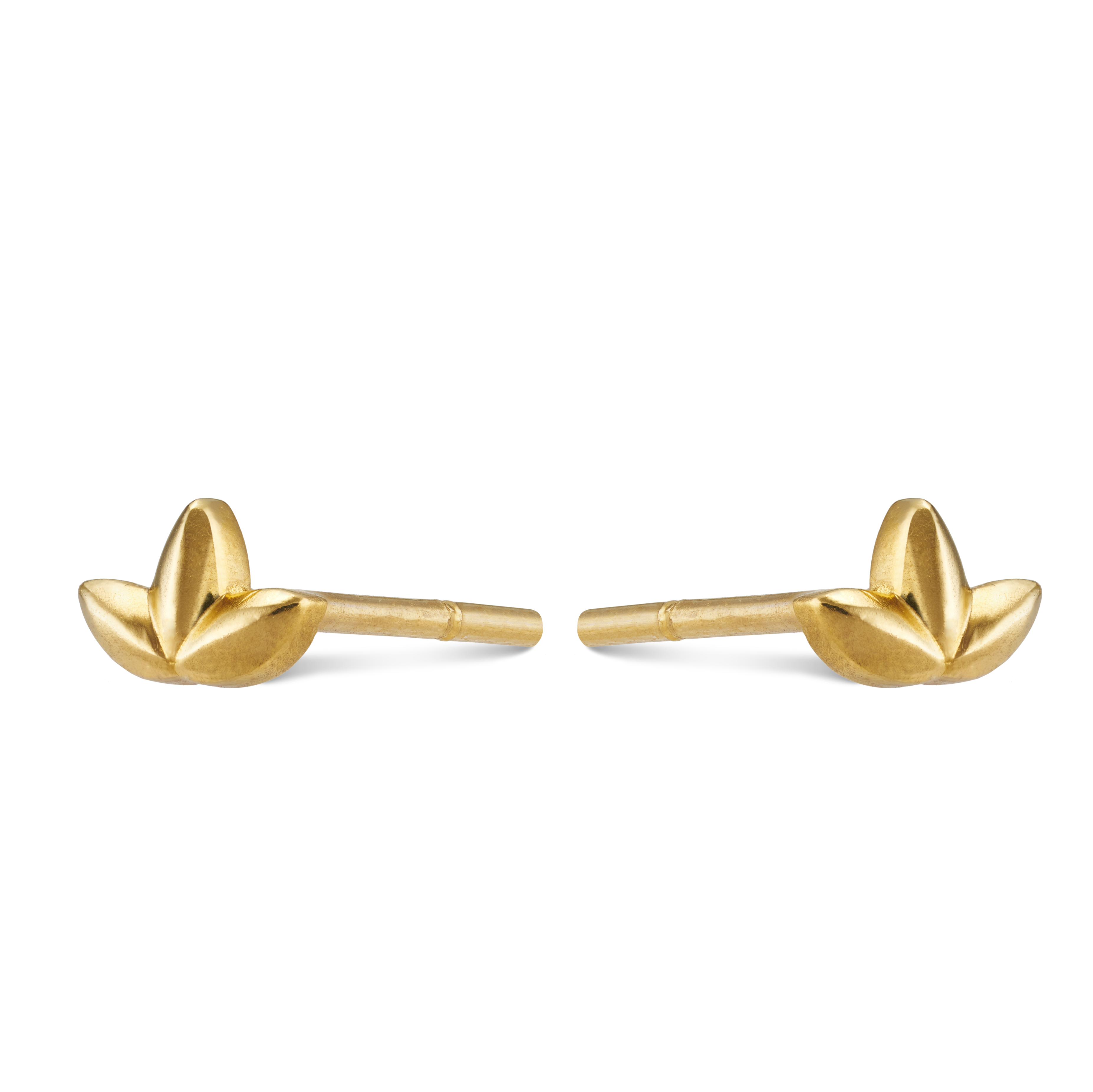 Shop Gold Earrings Lotus Stud Earrings