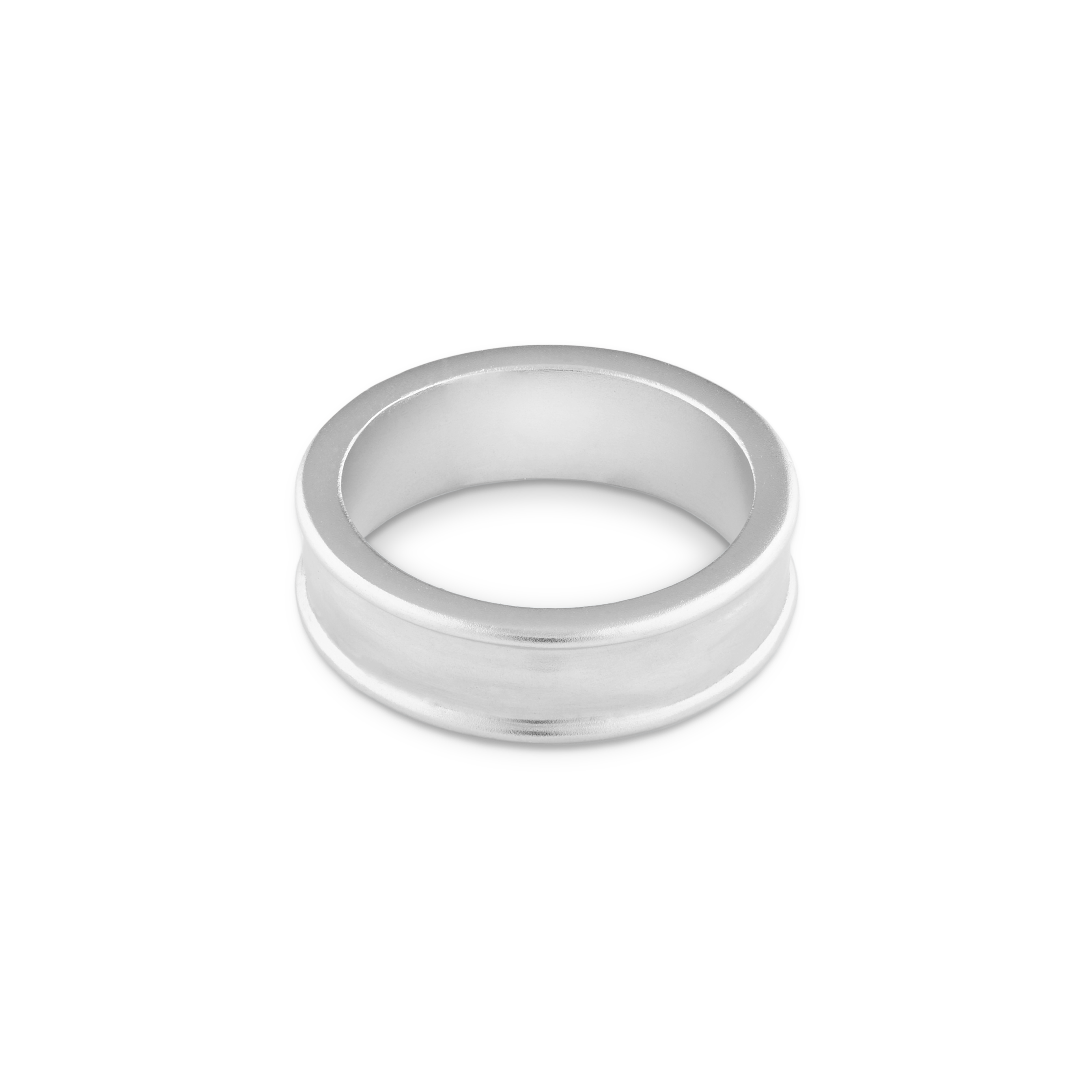 Shop Platinum Rings Liquid Metal Tube Ring