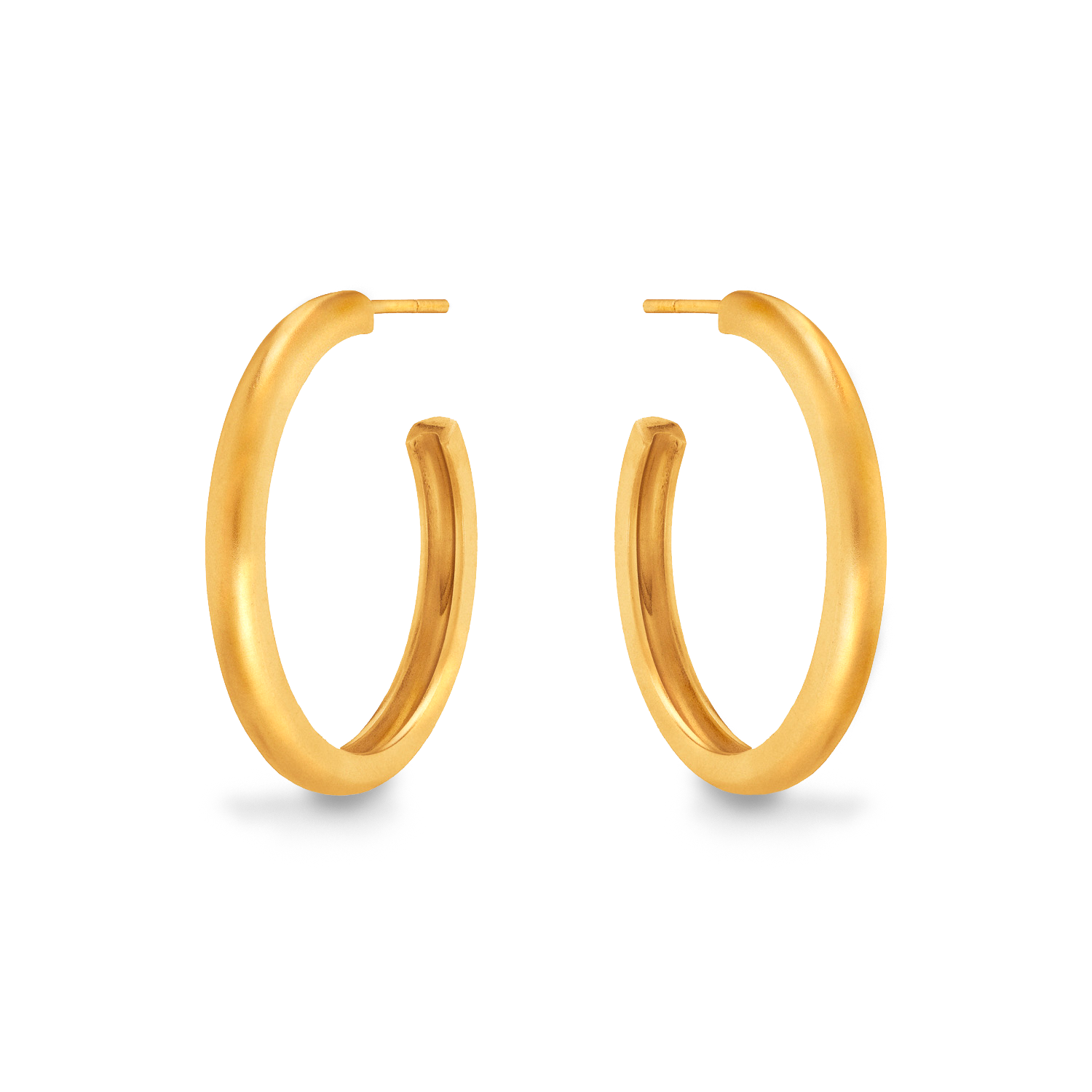 Shop Gold Earrings Large Dome Hoop Earrings